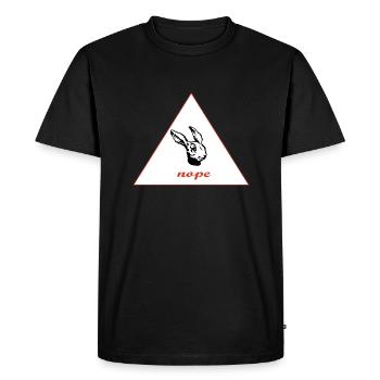 Nope - Men's Premium Organic T-Shirt - black - Front - Nico (187cm)
