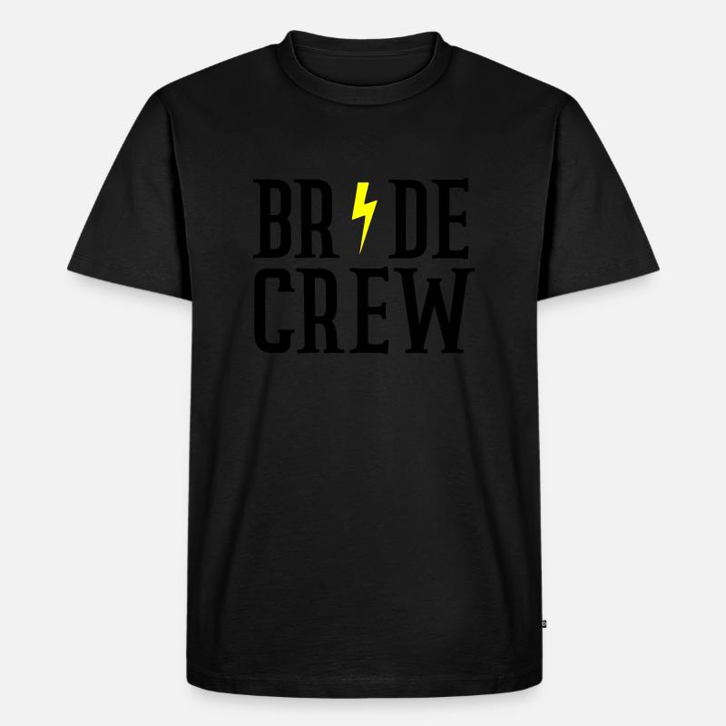 Braut Crew - Männer Premium Bio T-Shirt - Schwarz