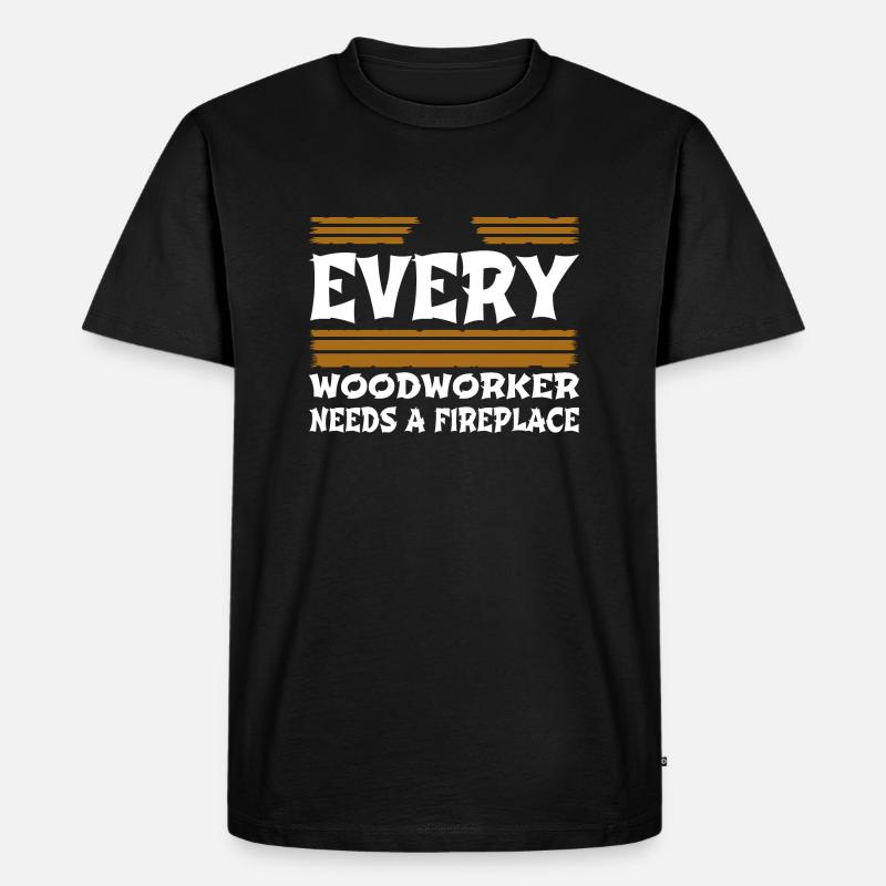 cabinetmaker birthday present - Männer Premium Bio T-Shirt - Schwarz
