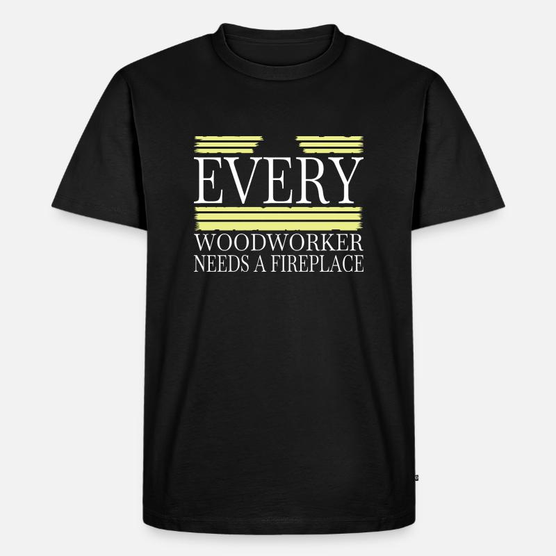 construction carpenter hobbyists quote fun - Männer Premium Bio T-Shirt - Schwarz