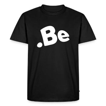 Belgique Code internet du pays - T-shirt Premium bio Homme - noir - Devant - Nico (187cm)