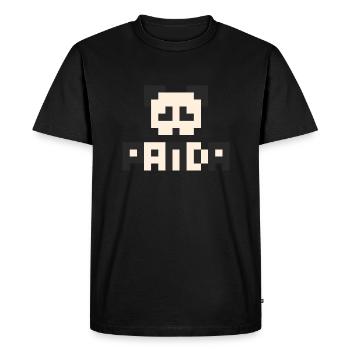 Panda 8 bits - T-shirt Premium bio Homme - noir - Devant - Nico (187cm)