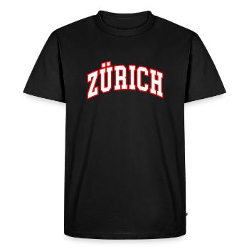 Zurich - T-shirt Premium bio Homme - noir - Devant - Nico (187cm)