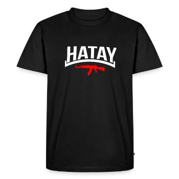 Hatay ak - T-shirt Premium bio Homme - noir - Devant - Nico (187cm)