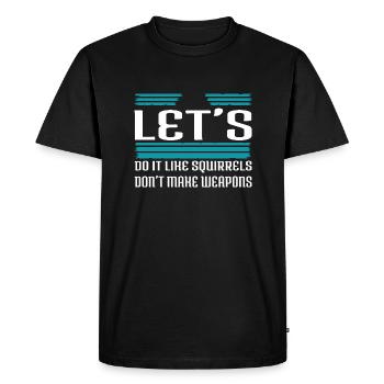 Family Statement Counterculture Happy Humor - Men's Premium Organic T-Shirt - black - Front - Nico (187cm)