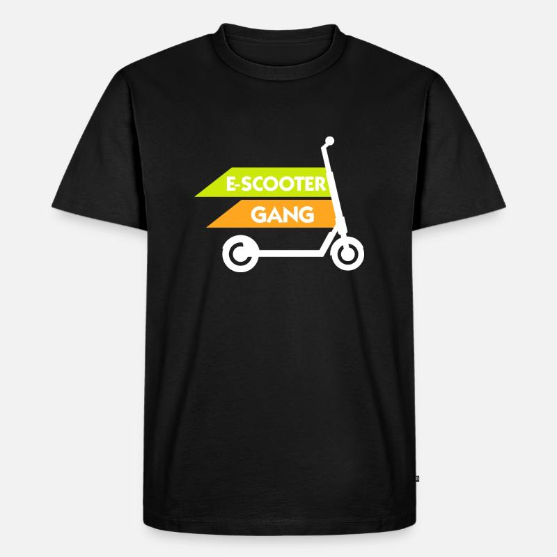 E-Scooter Roller - Männer Premium Bio T-Shirt - Schwarz