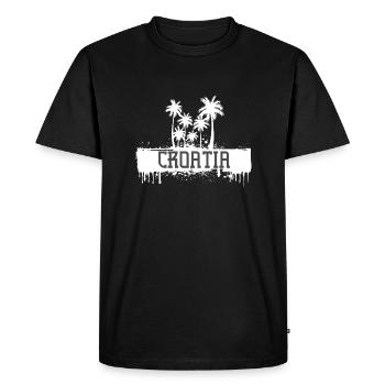 Split croatie football football dalmatie tourisme - T-shirt Premium bio Homme - noir - Devant - Nico (187cm)