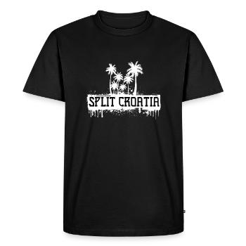 Split croatie football football dalmatie tourisme - T-shirt Premium bio Homme - noir - Devant - Nico (187cm)