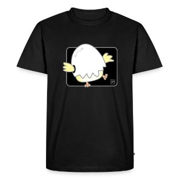 Oiseau Coréen - Style Japonais 01 - T-shirt Premium bio Homme - noir - Devant - Nico (187cm)