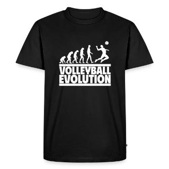 L’évolution du volleyball : le parcours pour devenir un joueur de volleyball - T-shirt Premium bio Homme - noir - Devant - Nico (187cm)