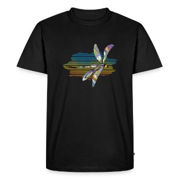 Dragonfly - Men's Premium Organic T-Shirt - black - Front - Nico (187cm)