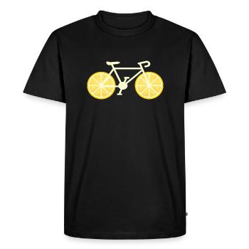 Vélo Citron Cadeau - T-shirt Premium bio Homme - noir - Devant - Nico (187cm)