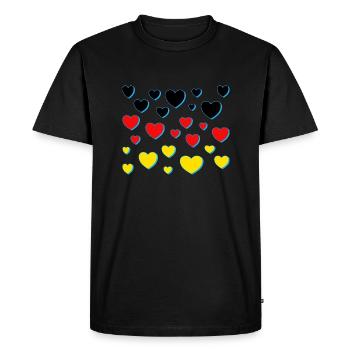 Germany Black Red Gold - Men's Premium Organic T-Shirt - black - Front - Nico (187cm)