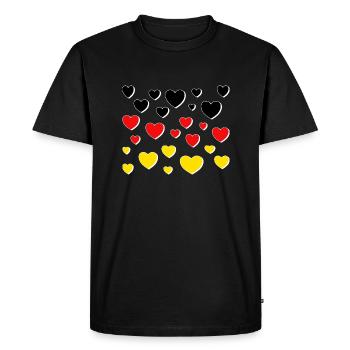 Germany Black Red Gold - Men's Premium Organic T-Shirt - black - Front - Nico (187cm)