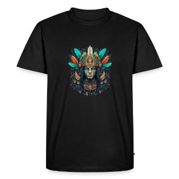 Portrait du chef - T-shirt Premium bio Homme - noir - Devant - Nico (187cm)