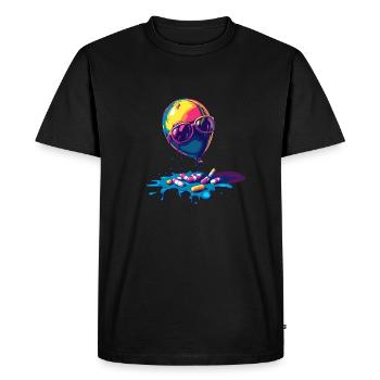 Ballon anti-émeute - T-shirt Premium bio Homme - noir - Devant - Nico (187cm)