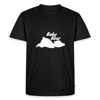Family Baby Bear - Gift idea - Men's Premium Organic T-Shirt - black - Front - Nico (187cm)