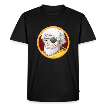 Papa - Men's Premium Organic T-Shirt - black - Front - Nico (187cm)