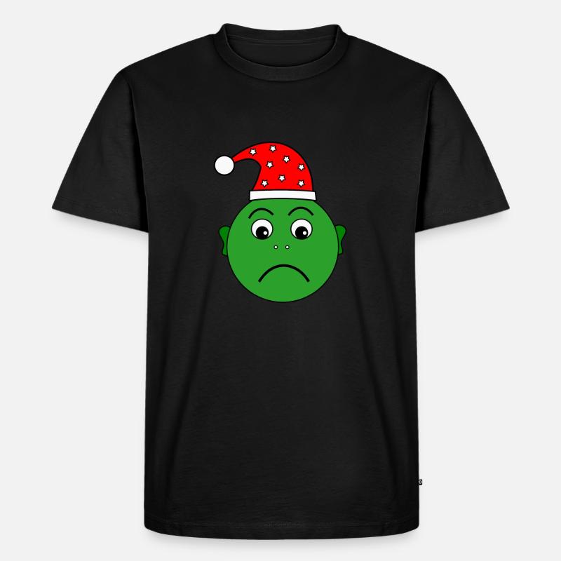 Noch ein Weihnachtsmuffel - Männer Premium Bio T-Shirt - Schwarz