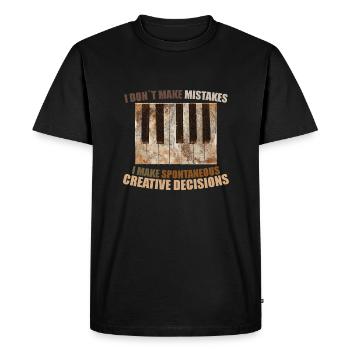 Piano piano - T-shirt Premium bio Homme - noir - Devant - Nico (187cm)