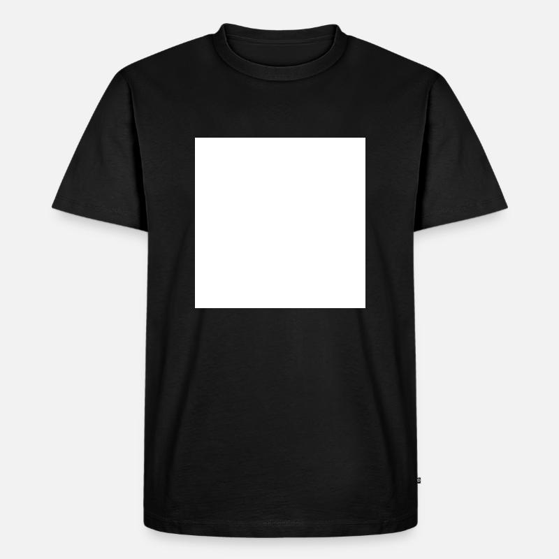 Quadrat - Männer Premium Bio T-Shirt - Schwarz