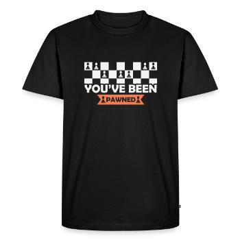 Jeu d'échecs avec Matt Jeu d'échecs - T-shirt Premium bio Homme - noir - Devant - Nico (187cm)