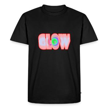 Glow - Men's Premium Organic T-Shirt - black - Front - Nico (187cm)