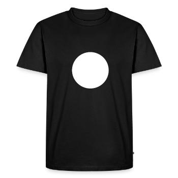 white circle - Men's Premium Organic T-Shirt - black - Front - Nico (187cm)