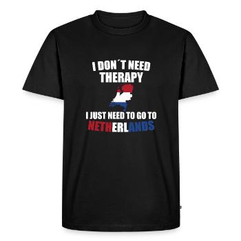 Netherlands - Men's Premium Organic T-Shirt - black - Front - Nico (187cm)