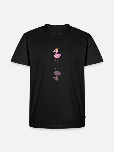 FLAMINGO - Men's Premium Organic T-Shirt - black