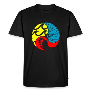 Triathlon - T-shirt Premium bio Homme - noir - Devant - Nico (187cm)