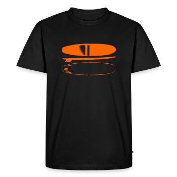planche de surf - T-shirt Premium bio Homme - noir - Devant - Nico (187cm)