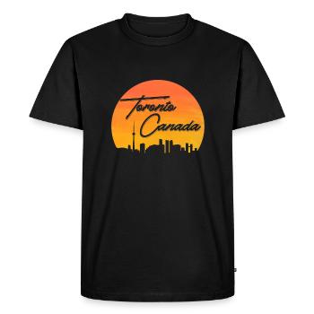 Toronto Canada - T-shirt Premium bio Homme - noir - Devant - Nico (187cm)