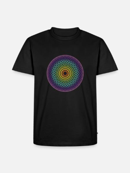 Torus Yantra - Men's Premium Organic T-Shirt - black