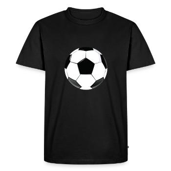 ballon de football - T-shirt Premium bio Homme - noir - Devant - Nico (187cm)