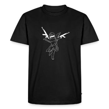 Cupidon - T-shirt Premium bio Homme - noir - Devant - Nico (187cm)