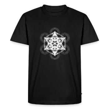 Dimensional Métatron - T-shirt Premium bio Homme - noir - Devant - Nico (187cm)