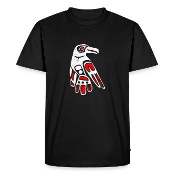 Haida Raven Drôle d’idée cadeau - T-shirt Premium bio Homme - noir - Devant - Nico (187cm)