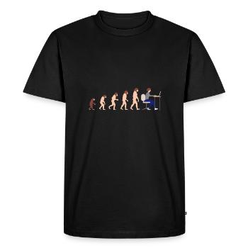 Evolution Developer Programmer Funny poison - Men's Premium Organic T-Shirt - black - Front - Nico (187cm)
