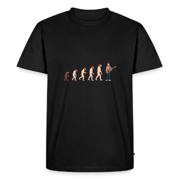 Evolution guitarist Funny gift idea - Men's Premium Organic T-Shirt - black - Front - Nico (187cm)