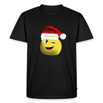 Joyeux noel - T-shirt Premium bio Homme - noir - Devant - Nico (187cm)