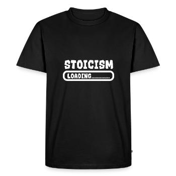 Stoïcisme Chargement Idée drôle de cadeau stoïque - T-shirt Premium bio Homme - noir - Devant - Nico (187cm)