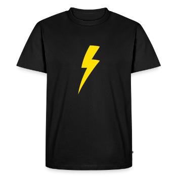 Lightning bolt - Men's Premium Organic T-Shirt - black - Front - Nico (187cm)