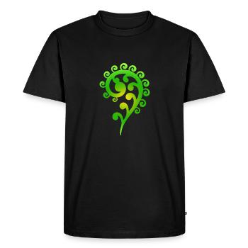 Idée de cadeau de tatouage tribal Maori Koru Art - T-shirt Premium bio Homme - noir - Devant - Nico (187cm)