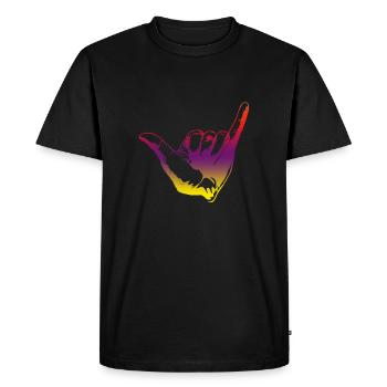 spectre hangloose - T-shirt Premium bio Homme - noir - Devant - Nico (187cm)