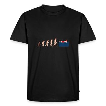 Evolution Winter Swimming Idée cadeau drôle - T-shirt Premium bio Homme - noir - Devant - Nico (187cm)