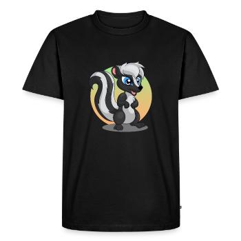 mouffette - T-shirt Premium bio Homme - noir - Devant - Nico (187cm)