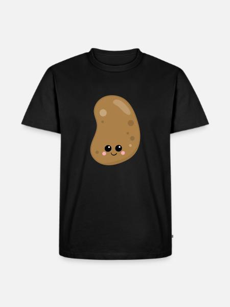 potato - Men's Premium Organic T-Shirt - black