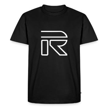R - Men's Premium Organic T-Shirt - black - Front - Nico (187cm)