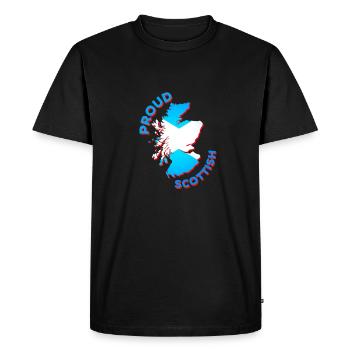 Fiers d'être d'Écosse! - T-shirt Premium bio Homme - noir - Devant - Nico (187cm)